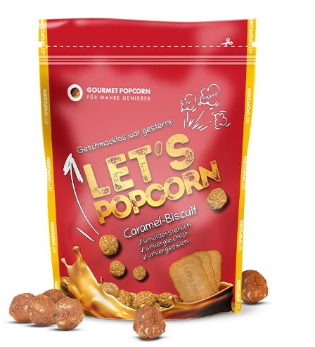 Let’s pop corn caramel biscuit (speculoos) 100gr