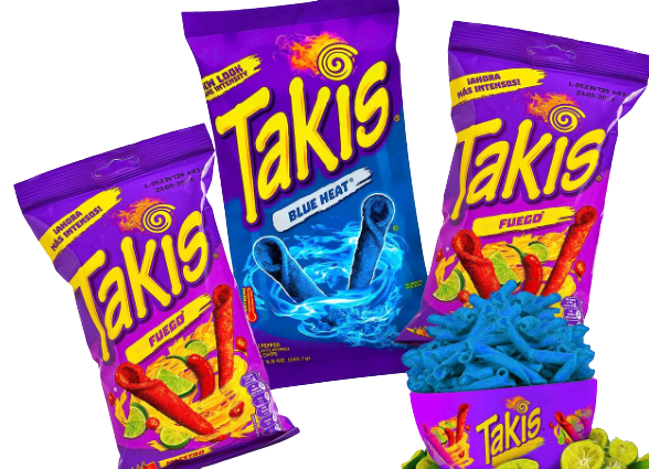TAKIS MELANGE BLUE HEAT/FUEGO/QUESO VOLCANO 3x 28gr