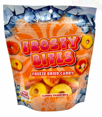 9 Frosty bites Gummy peach ring
