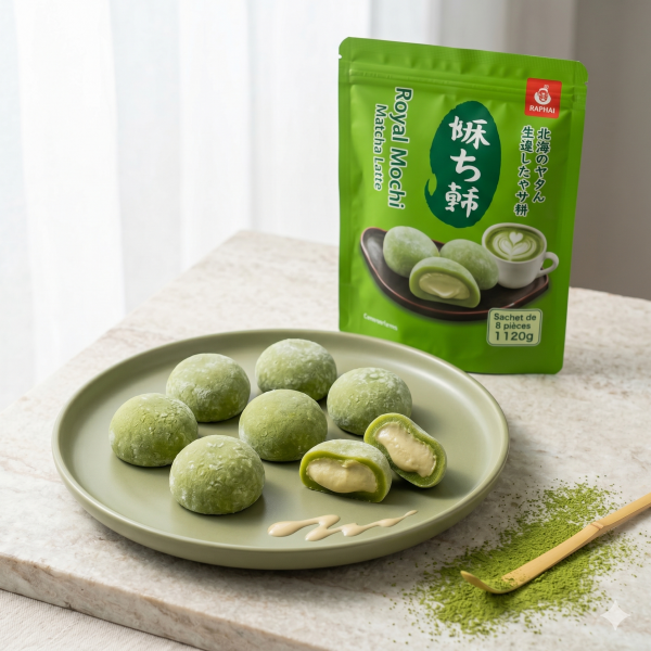 Royal Mochi Matcha Latte - Sachet de 8 pièces (120g)