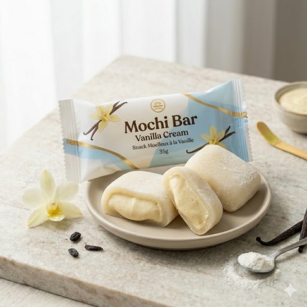 Mochi Bar Vanilla Cream - Snack Moelleux à la Vanille (35g)